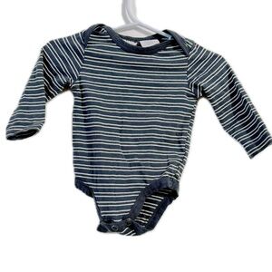 Tahari Navy and‎ White Striped Bodysuit